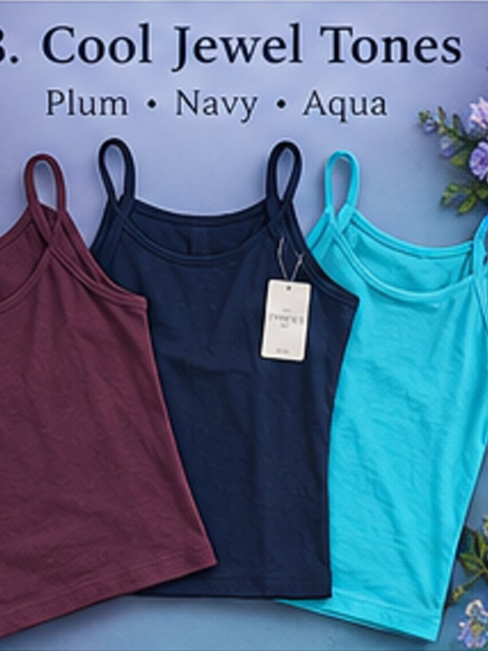 Forever 21 Plus 3X NWT Camisole Tank Top 3-Pack – Cool Jewel Tones